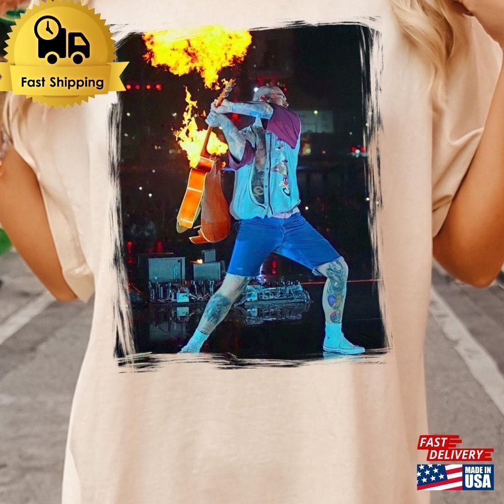 Posty Shirt Smashing Guitar Post Malone   Tour T-Shirt Unisex